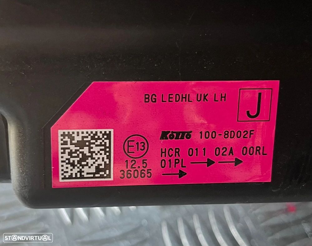 Optica Esquerda Nissan Qashqai  Ano 2022 Ref: 100-8D02F/HCR01102A00RL - 3