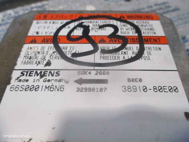 Kit Airbags 7391580EA0 4815080EA0 3891080E00   SUZUKI SWIFT 2000 1.0I 53CV 3P CINZA SEM TABLIER - 14