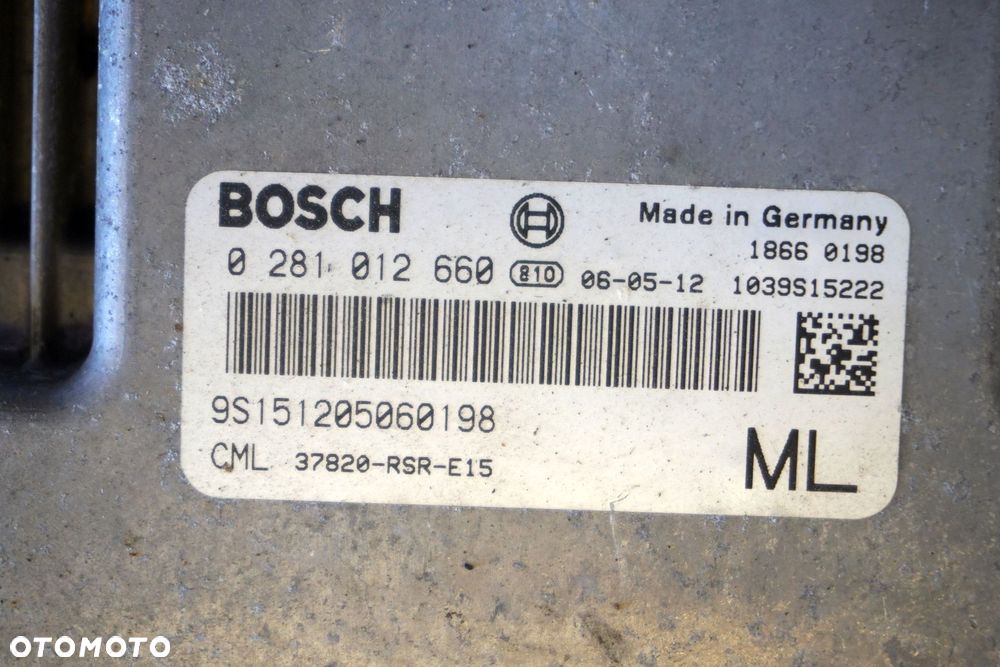 ZESTAW STARTOWY ODPALENIA CIVIC VIII 2.2 I-CTDI 37820-RSR-E15 38200-SMG-S01 35100-SMG-E01 0281012660 HONDA 2006-2010 - 5