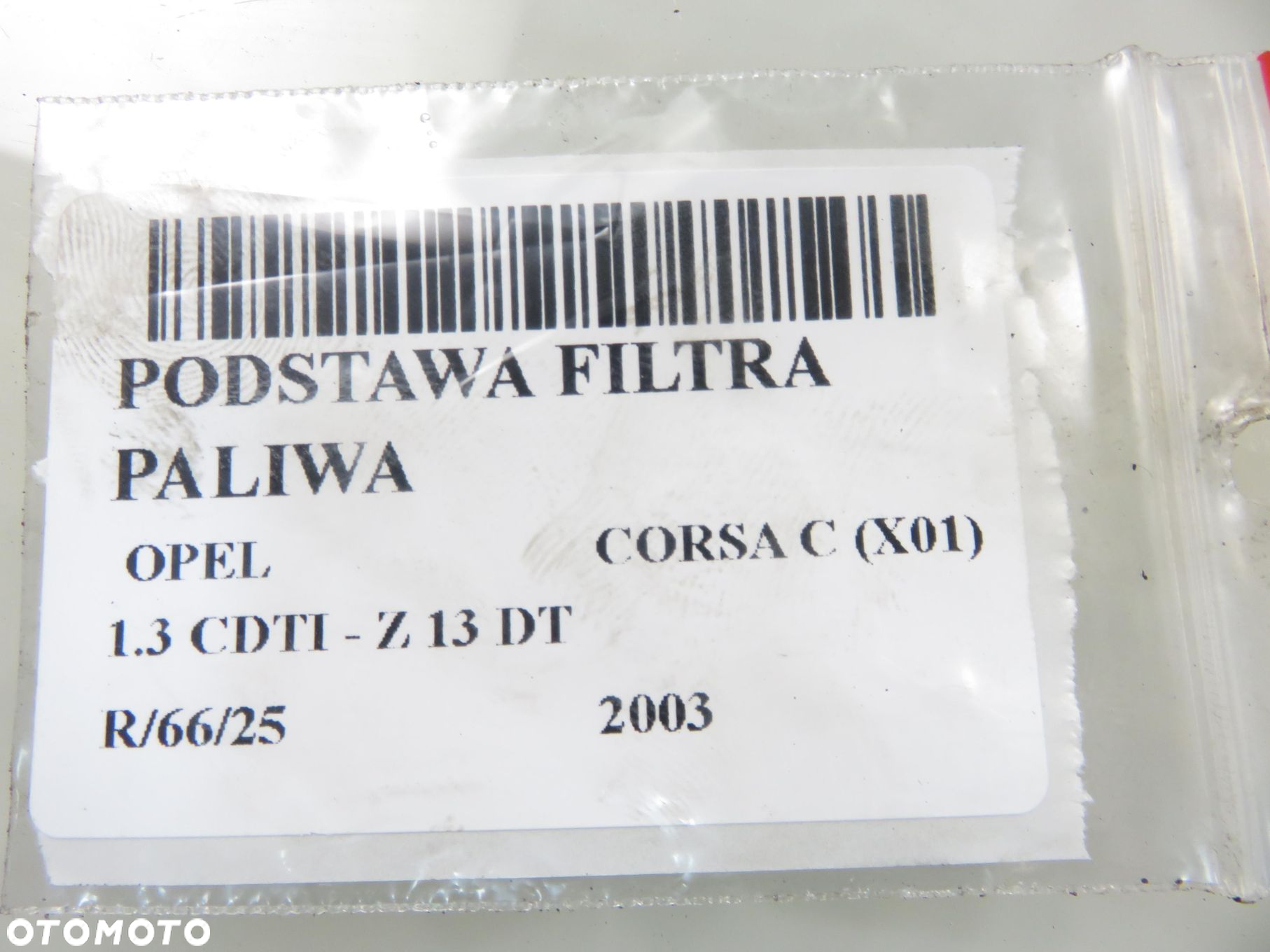 OBUDOWA FILTRA PALIWA OPEL CORSA C (X01) 1.3 CDTI - Z 13 DT 13161902 - 2