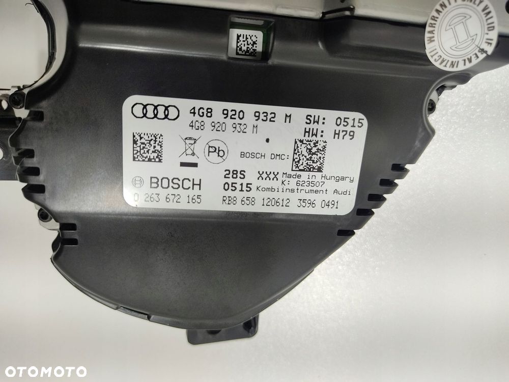licznik audi a6 c7 3.0 tdi 0263672165 4g8920932m 0263672165 2010-14 europa - 9
