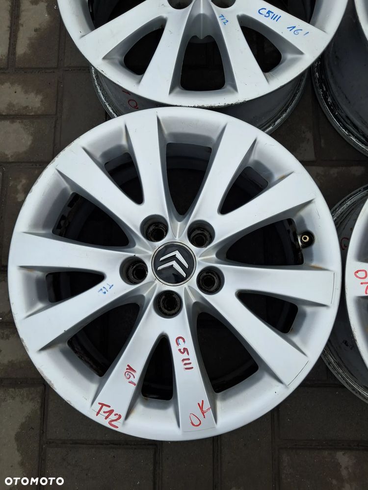 Citroen C5 III X7 Felgi aluminiowe 16" 7J 5x108 ET28 9687895880 - 5