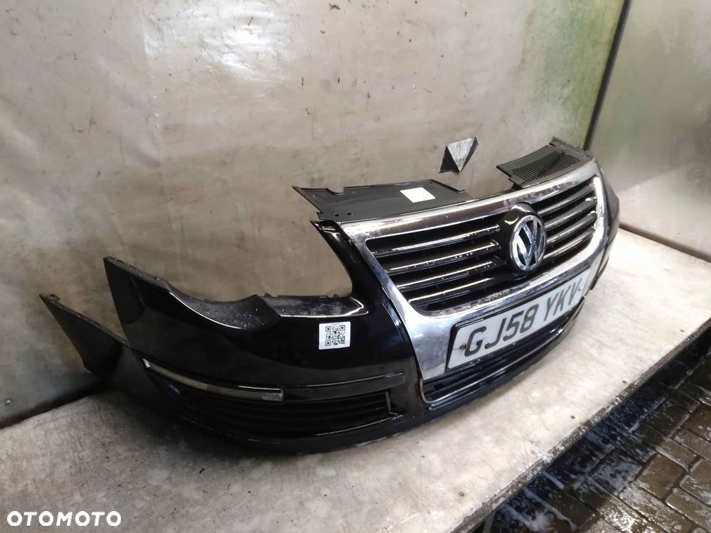 ^ ZDERZAK PRZÓD PRZEDNI VW VOLKSWAGEN PASSAT B6 LC9Z CZARNY - 3