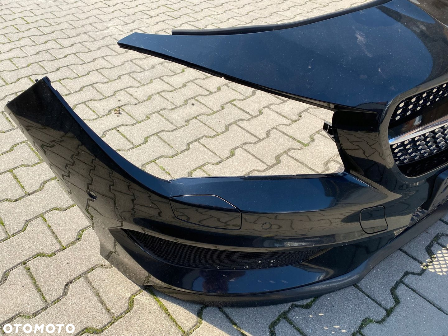 MERCEDES cla 117 amg kompletny zderzak przedni kolor 191 - 2