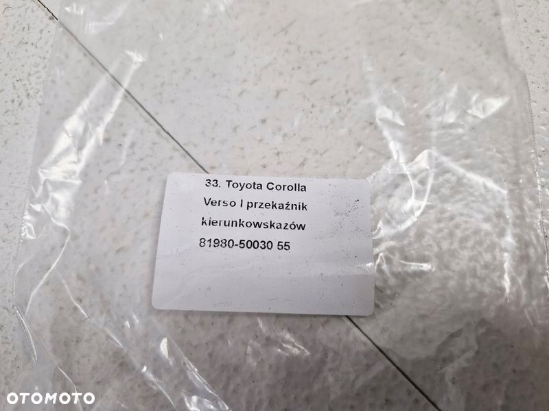 toyota corolla verso i 1 przekaźnik kierunkowskazów 81980-50030 - 5