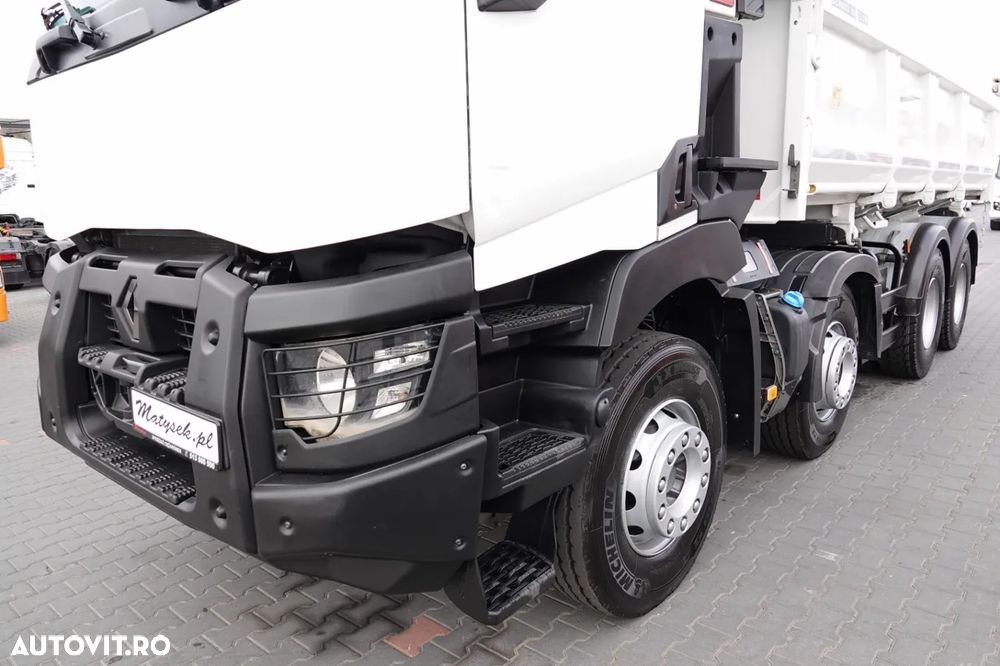 Renault C 460 / 8x4 / CAMION BASCULANTE / HIDROBOARD / BORDMATIC / EURO 6 / ANVELOPE 100% / IMPORTAT / DUPA CONTRACTUL DE SERVICE - 14
