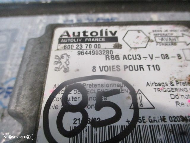 Kit Airbags 9642928880  96441166ZR  600237000  9644903280  96361057XX  96361056XX    PEUGEOT 206 2002 1.4I 75CV 3P CINZA SEM TABLIER - 13