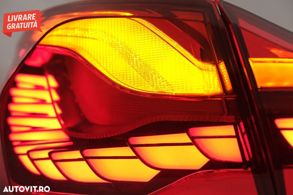 Stopuri OLED BMW Seria 4 F32 F33 F36 M4 F82 F83 (2013-03.2019) Rosu Clar cu Semnal- livrare gratuita - 11