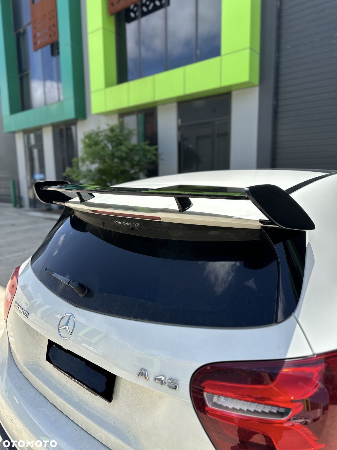 Mercedes A45 W176 Spoiler Lotka Dokładka Tylna AMG Czarny Połysk - 5