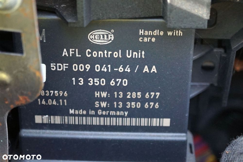 MODUŁ STEROWNIK ASTRA IV J 1.7 CDTI 13350670 5DF009041 ŚWIATEŁ AFL OPEL 2009-2015 - 1