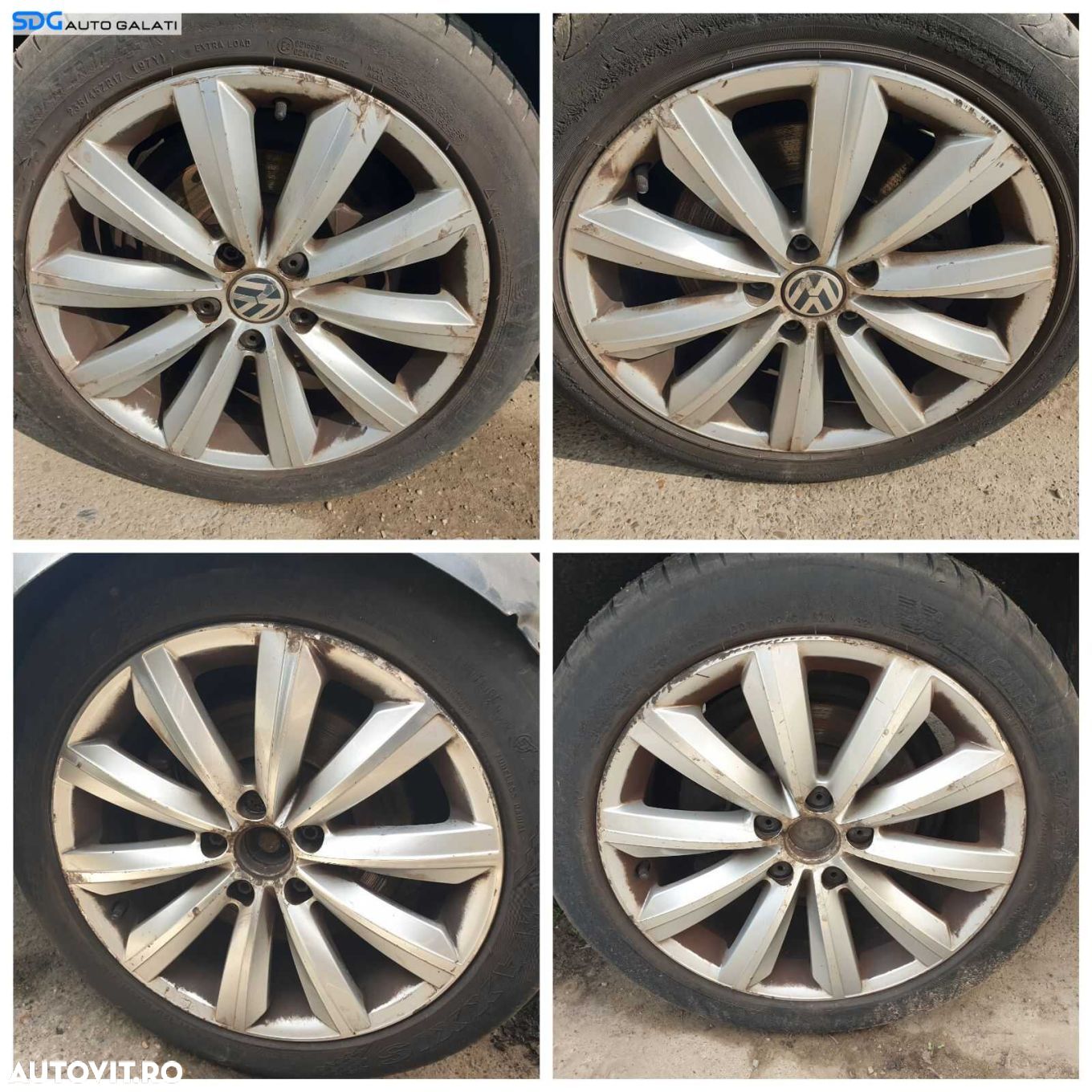 Set 4 Jante Roti Aliaj 235 45 17 R17 5x112 7.5Jx17H2 ET47 Volkswagen EOS 2006 - 2016 [0406] - 1
