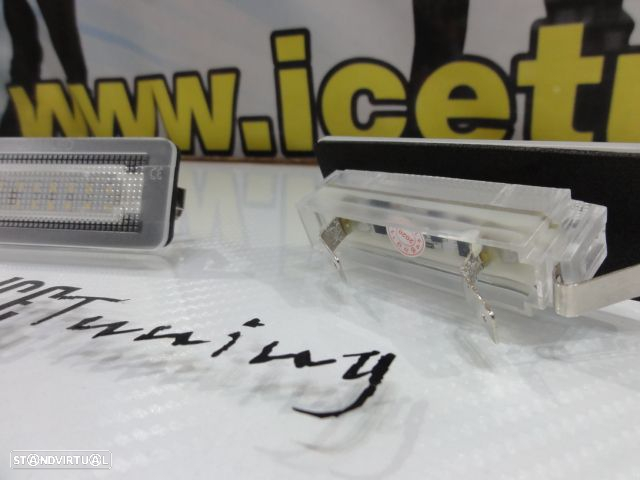 Suporte de lâmpada de matricula com led branco para SMART Fortwo 450, 451 (1998-2014) - 12