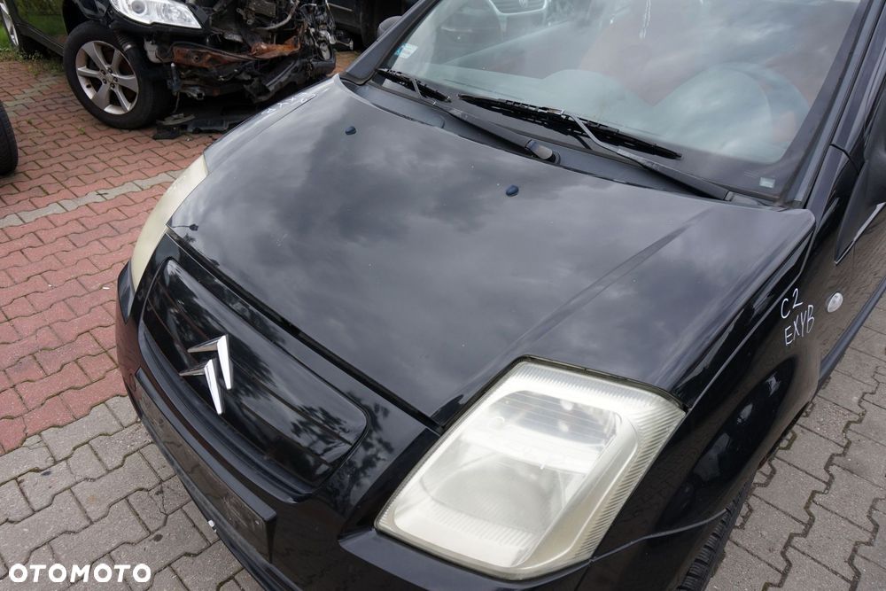 MASKA ZDERZAK BŁOTNIKI LAMPY C2 PH1 EXYB  CITROEN 2003-2005 CZARNY PRZÓD KOMPLETNY - 3