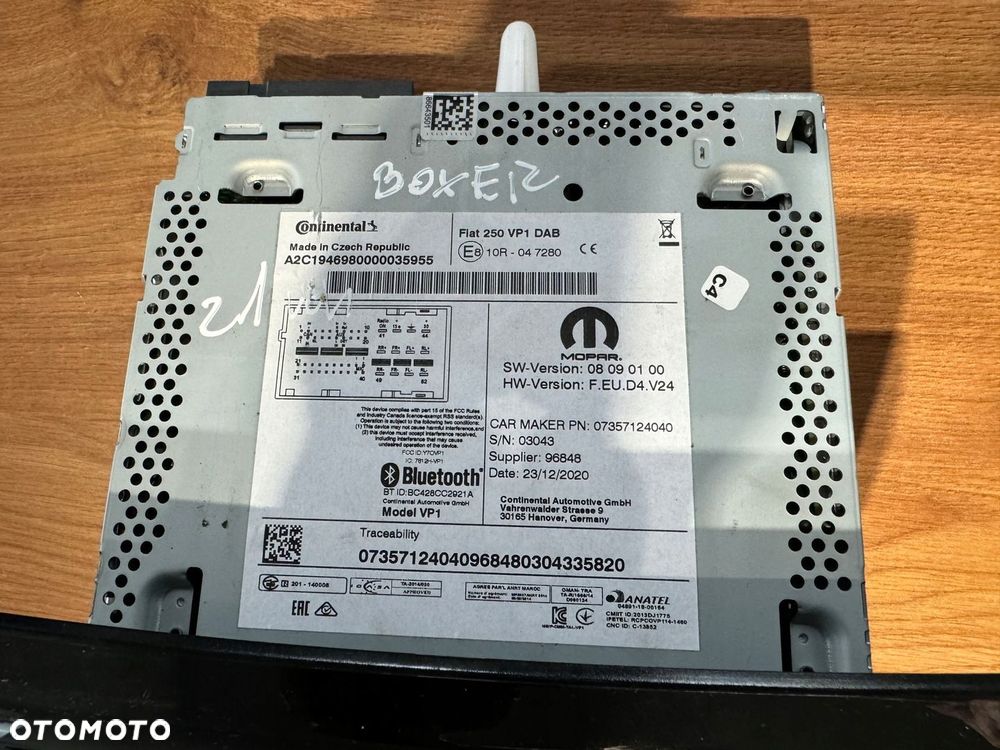 Jumper Boxer Ducato III 17-21r radio oryginał - 2