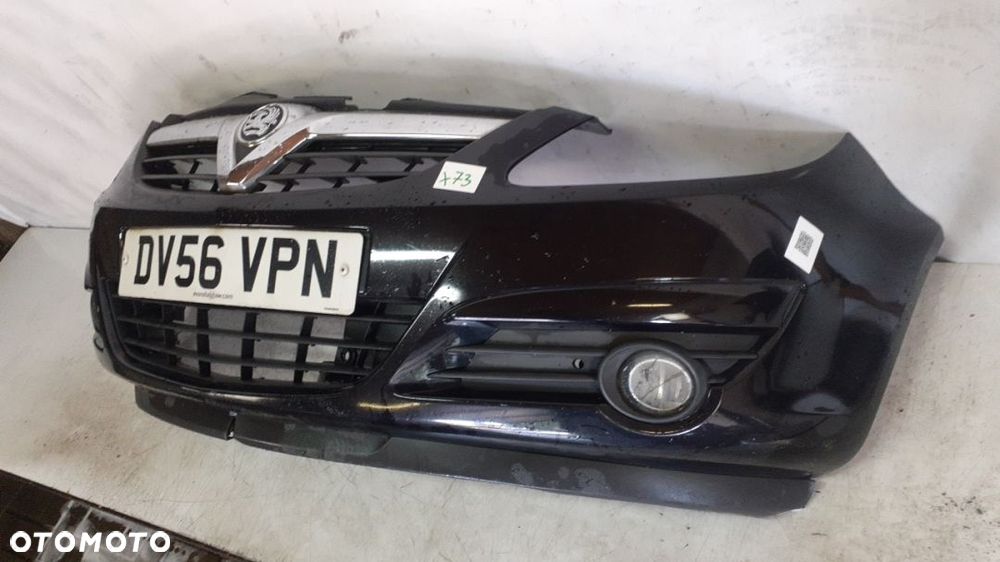 + ZDERZAK PRZÓD PRZEDNI OPEL CORSA D Z20R CZARNY HALOGENY - 3