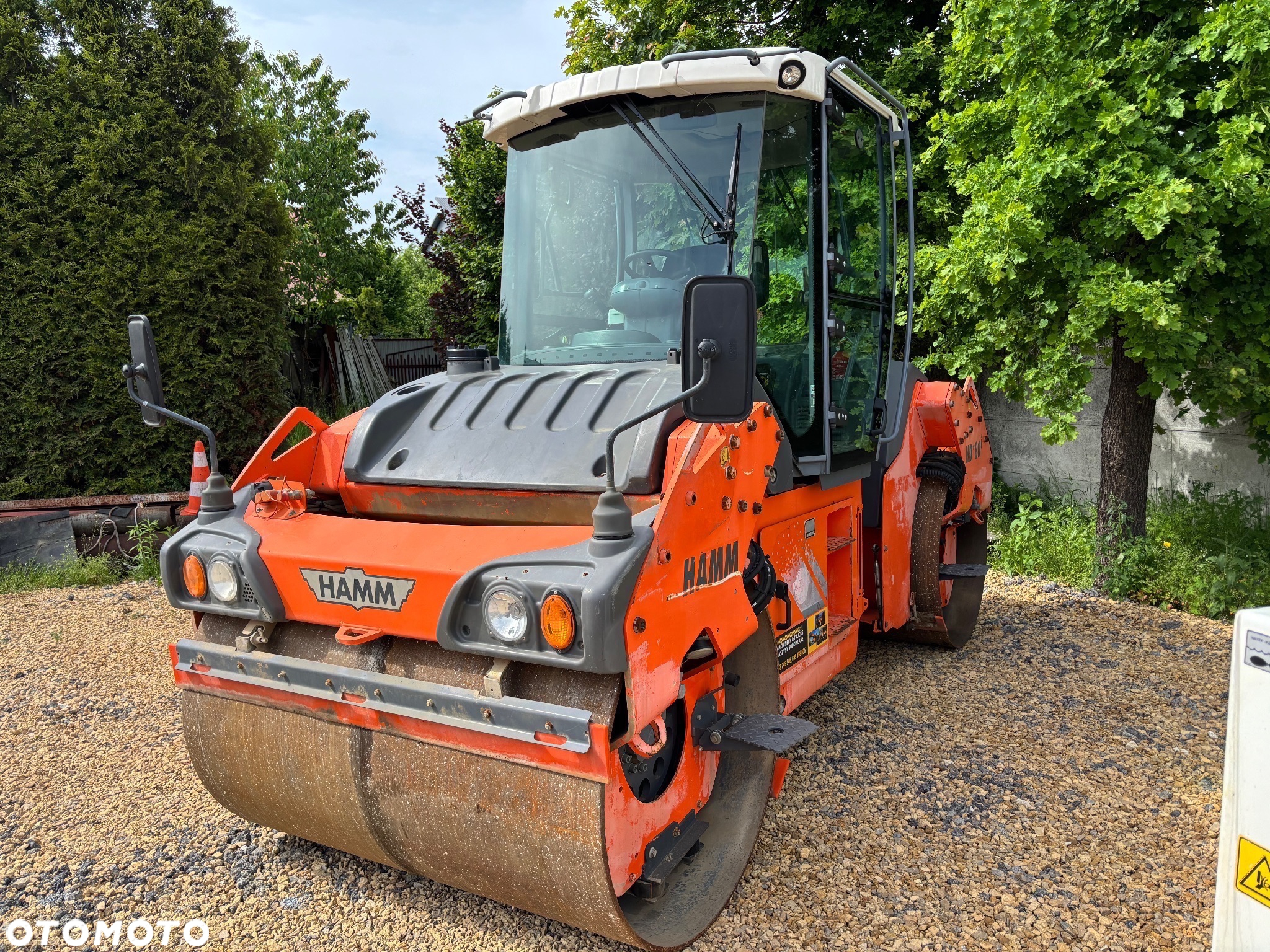 Hamm Hamm HD+80i 2016R WAGA 10TON , STAL STAL B. DZIELONE,siewnik, kierownica,obcinarka - 3