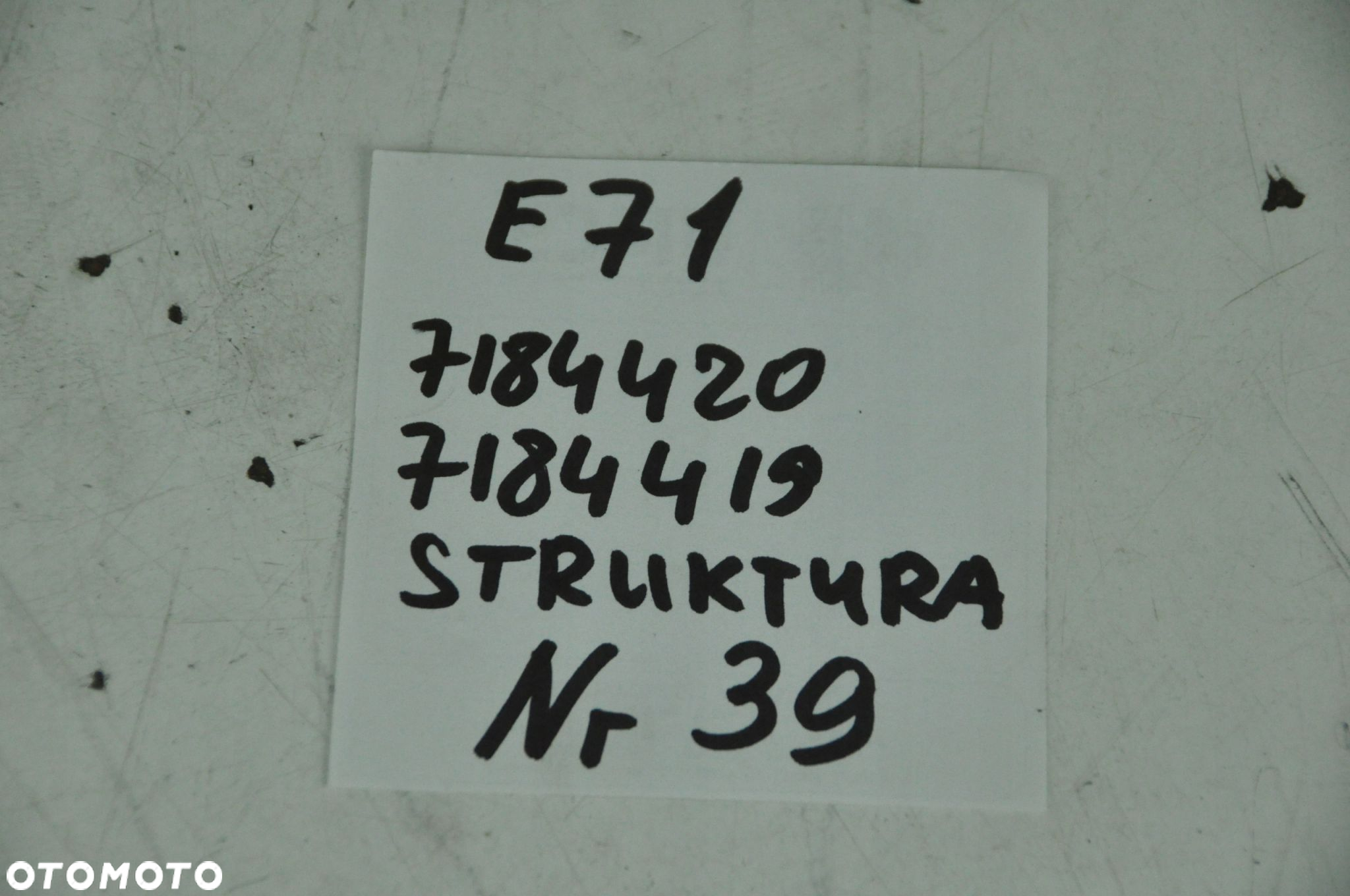 Bmw X6 E71 Listwa Progowa Struktura 7184419 7184420 Kpl Nr 39 - 5