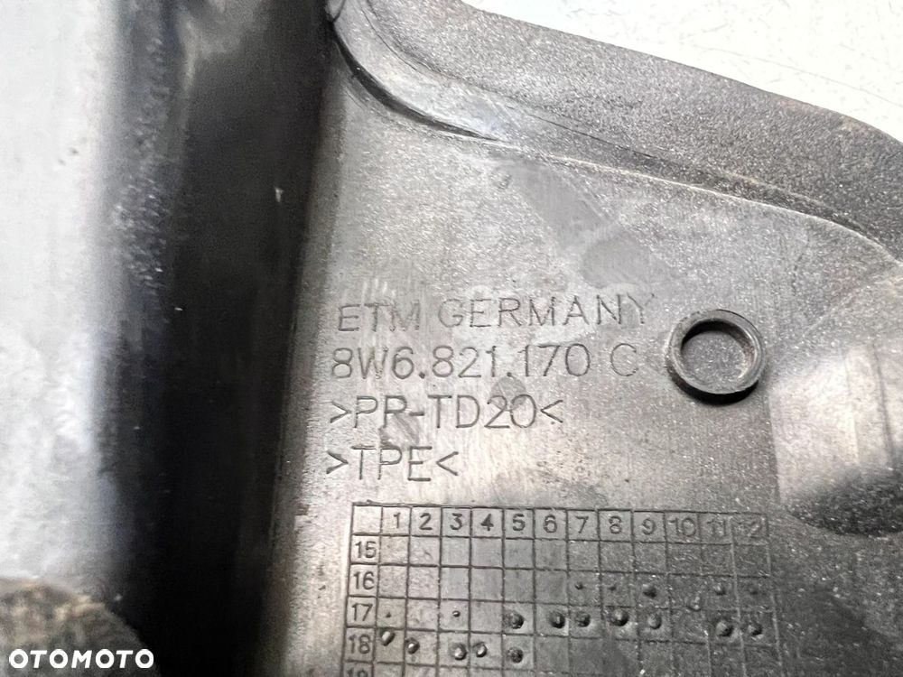 WYGŁUSZENIE BŁOTNIKA PRAWE AUDI A5 8W SPORTBACK 8W6821170C - 10