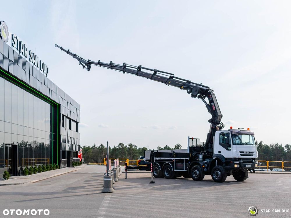 Iveco TRAKKER 450 8x8 HIAB 800E-7 FLy Jib Wciągarka HDS Żuraw - 4