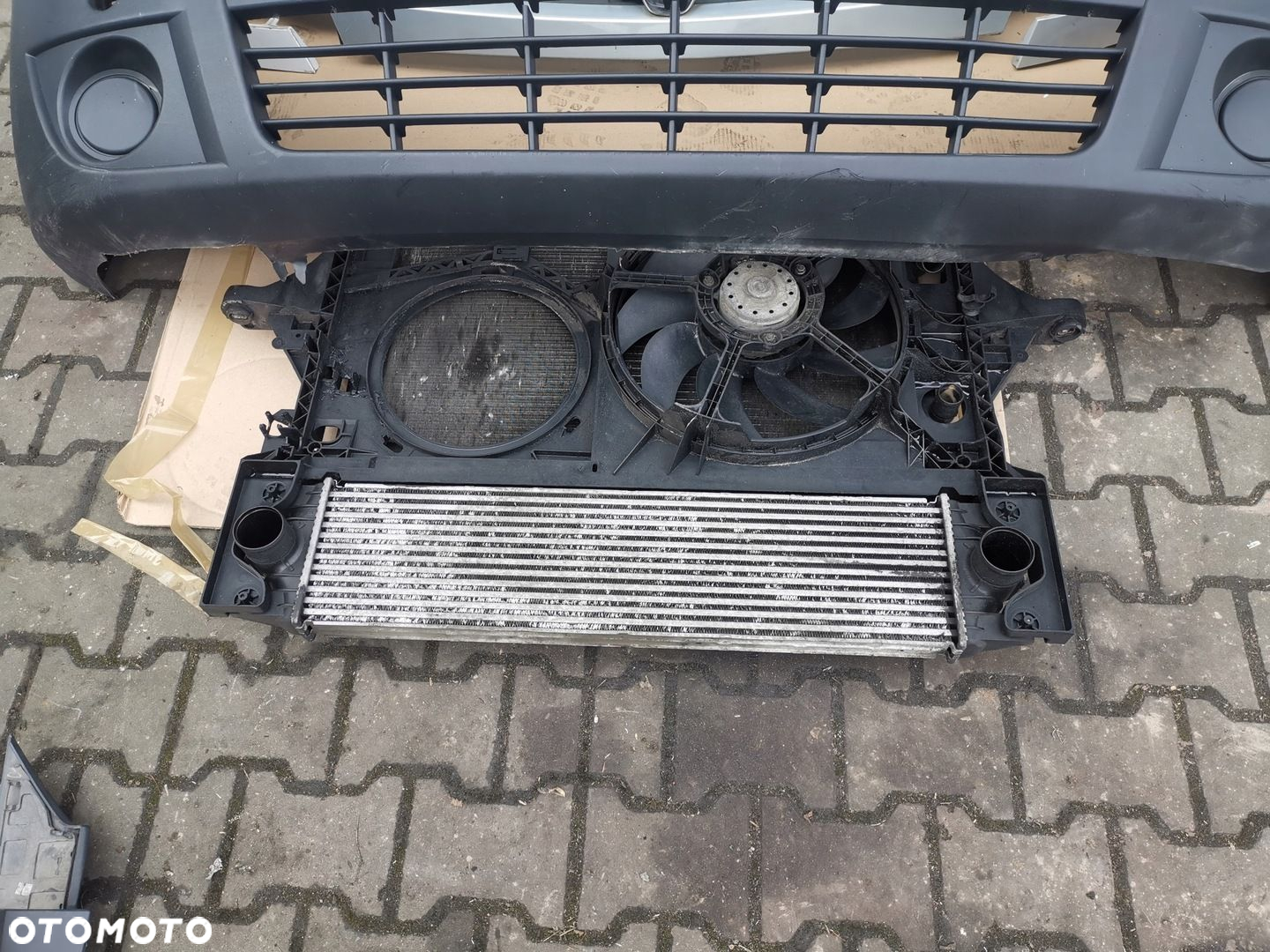 Przód Kompletny Opel Movano 2003- Maska Zderzak Lampy Chłodnice Błotnik - 9