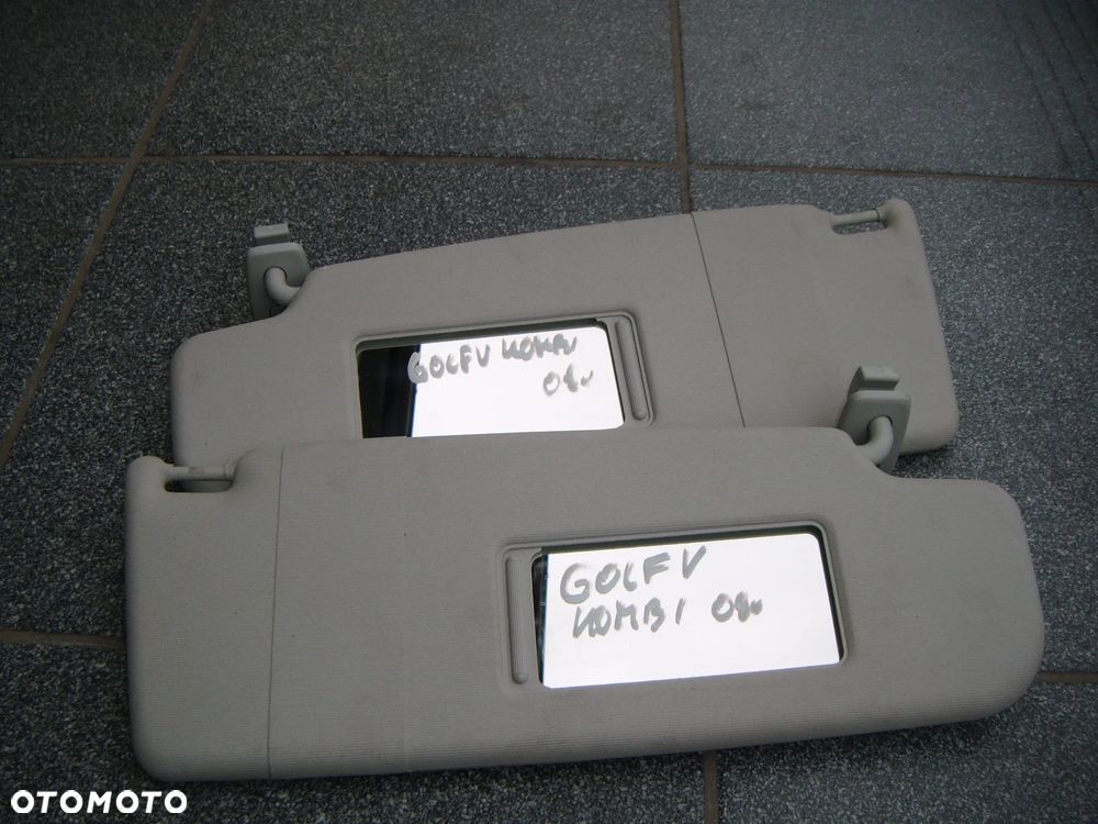 vw golf V kombi 08r daszki przeciwsłoneczne komplet 2szt - 1