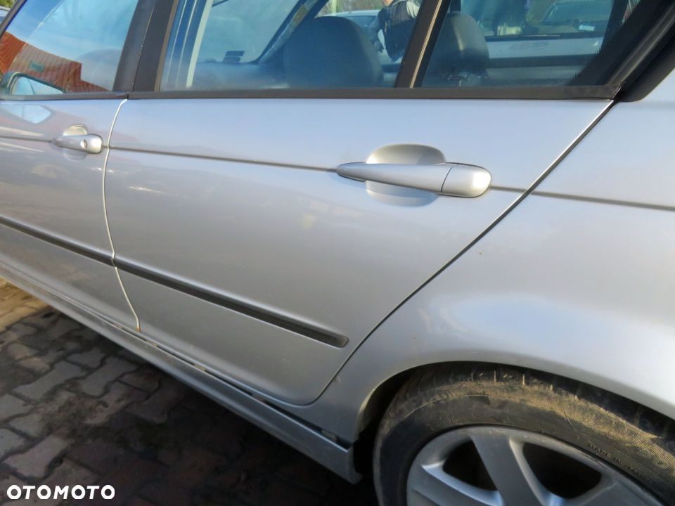 DRZWI TYLNE LEWE 3 E46 LIFT SEDAN 354 41527034153 SREBRNY BMW 2002-2005 - 4