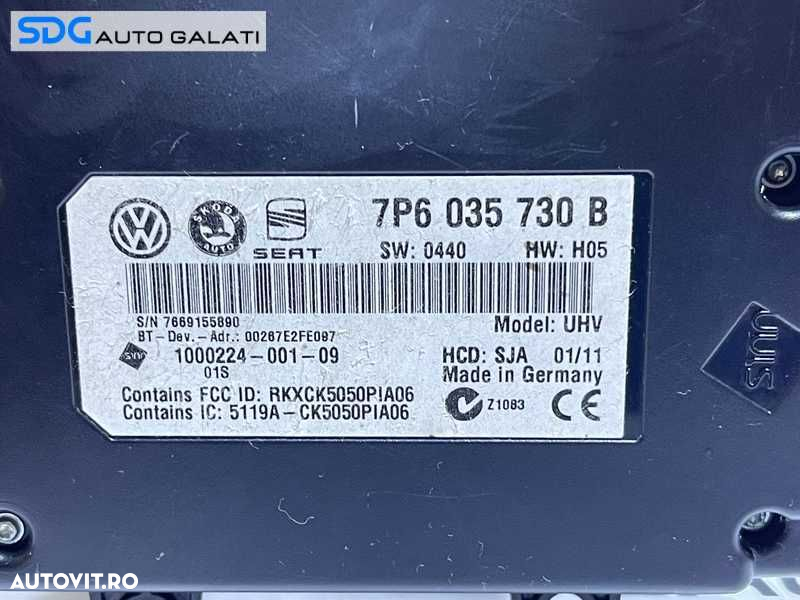 Unitate Modul Calculator Bluetooth Seat Alhambra 2011 - 2015 Cod 7P6035730B - 2