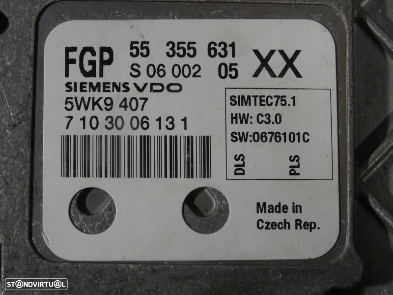 Centralina De Motor Opel Vectra C (Z02)  7103006131 / 5Wk9407 / S06002 - 2