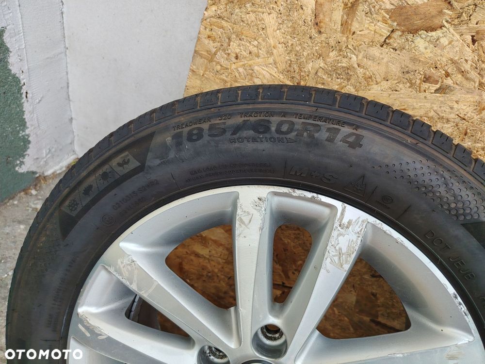 VW 6JX14 5X100 ET43 fi 57,1mm FELGI ALUMINIOWE KOMPLET X4 185/60RR14 6mm - 7