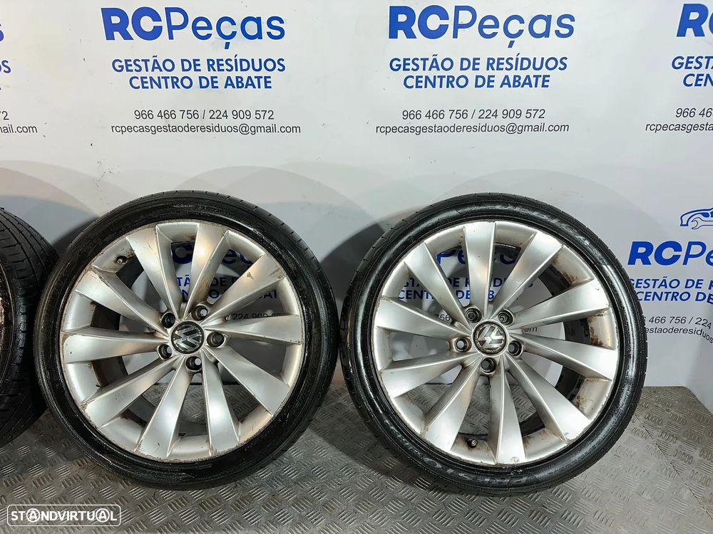 .Conjunto Jantes 18 Interlagos Originais VW Volkswagen 5x112 8J ET41 3C8601025D - 4