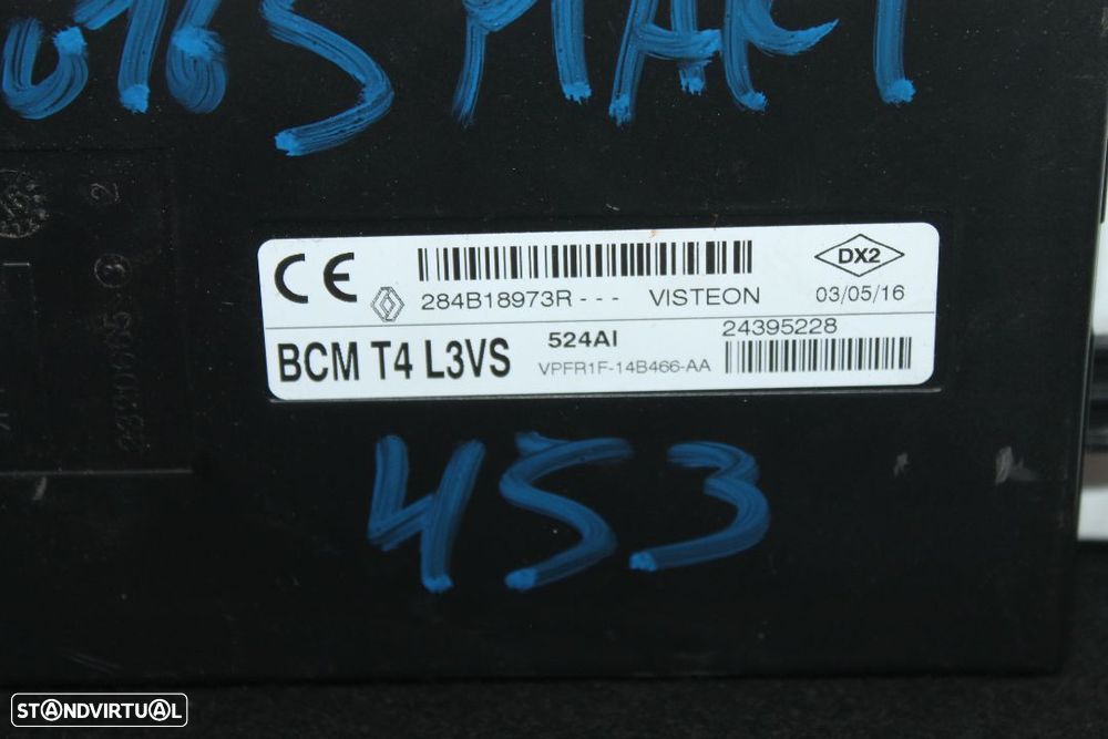 Centralina de Airbag Smart 453 de 2016 - 2