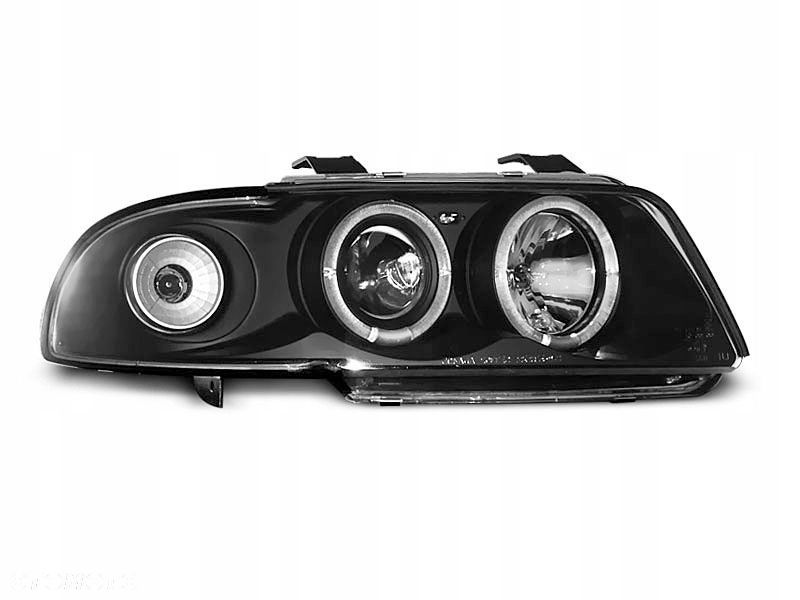 Lampy Reflektory Audi A4 B5 94-98 Ringi Black - 1