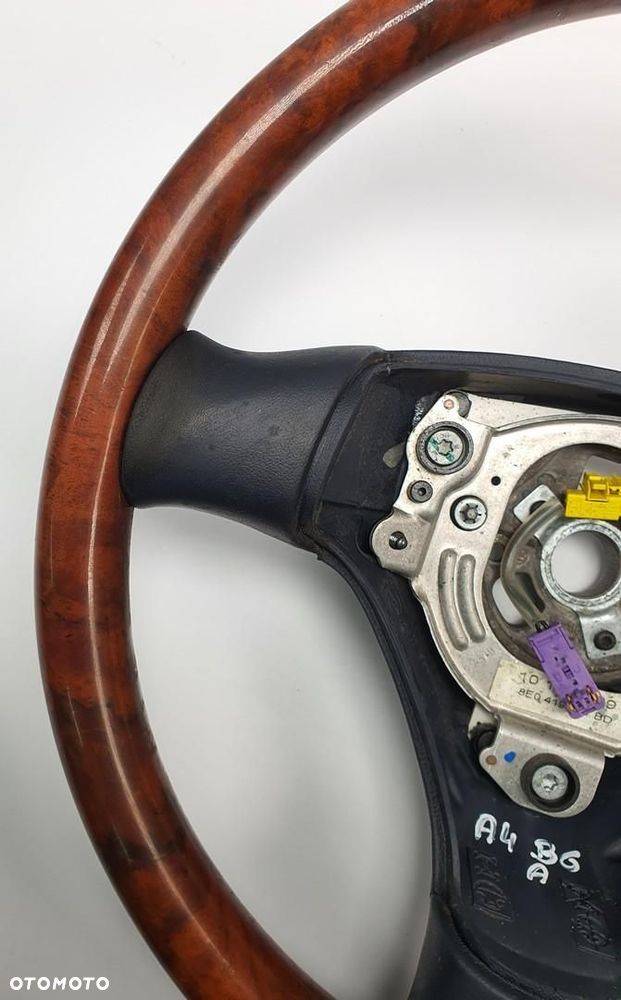 KIEROWNICA DEKOR DREWNO AUDI A4 B6 8N0124B - 4