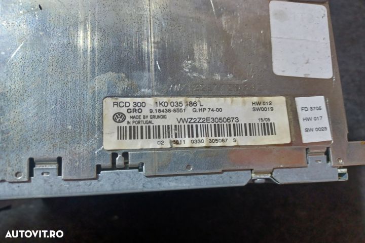 Radio cd 1K0035186L Skoda Roomster 1 5J [2006 - 2010] MPV 5-usi 1.9 T - 2