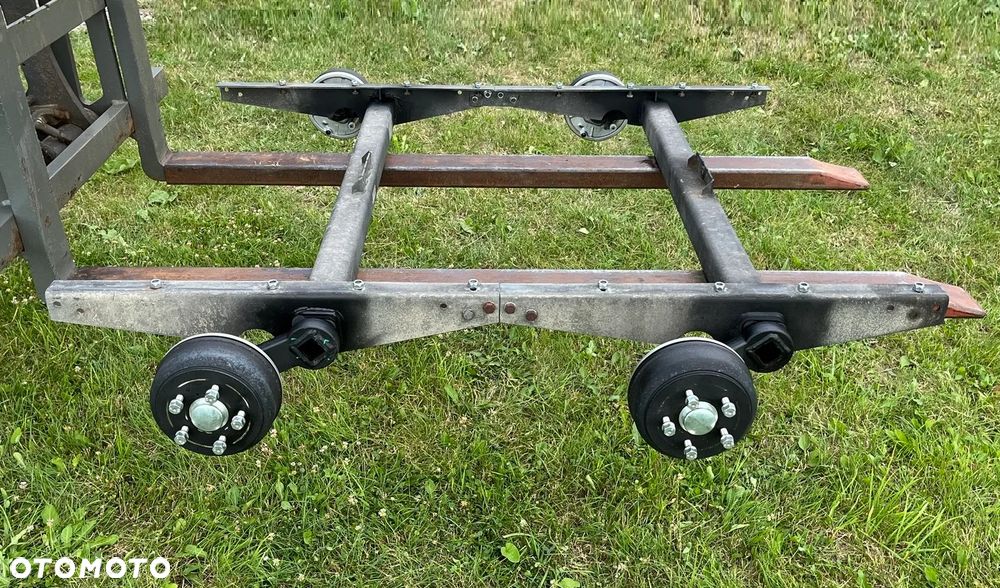 KOMPLET DWIE JAK NOWE OSIE HAMOWANE OŚ HAMOWANA 2x 1350KG DO LAWETY PRZYCZEPY KNOTT VGB 13 5x112 ZREGENEROWANE - 4