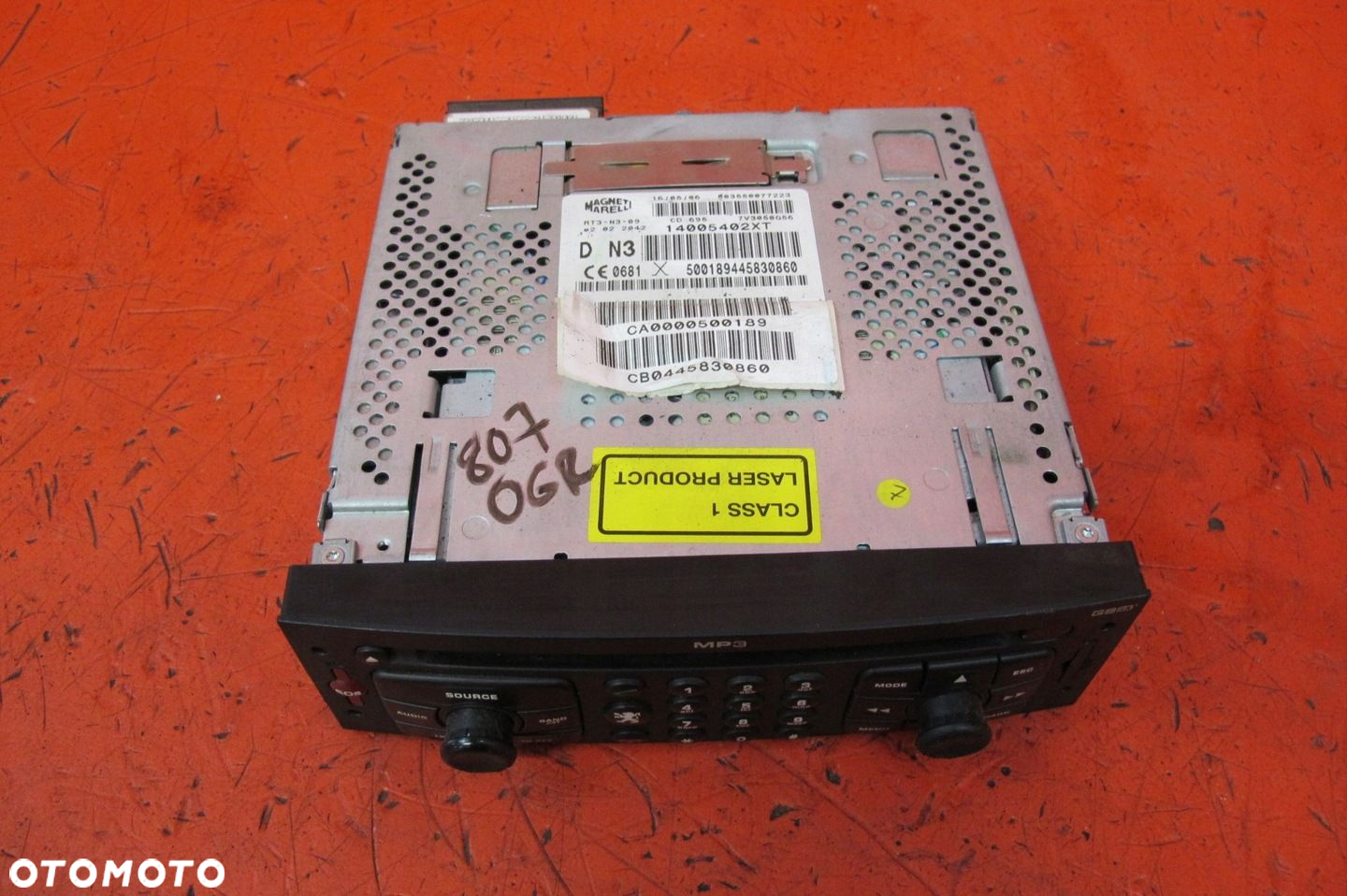 PEUGEOT 807 CITROEN C8 RADIO CD MP3 GSM NAWIGACJA 14005402XT - 4