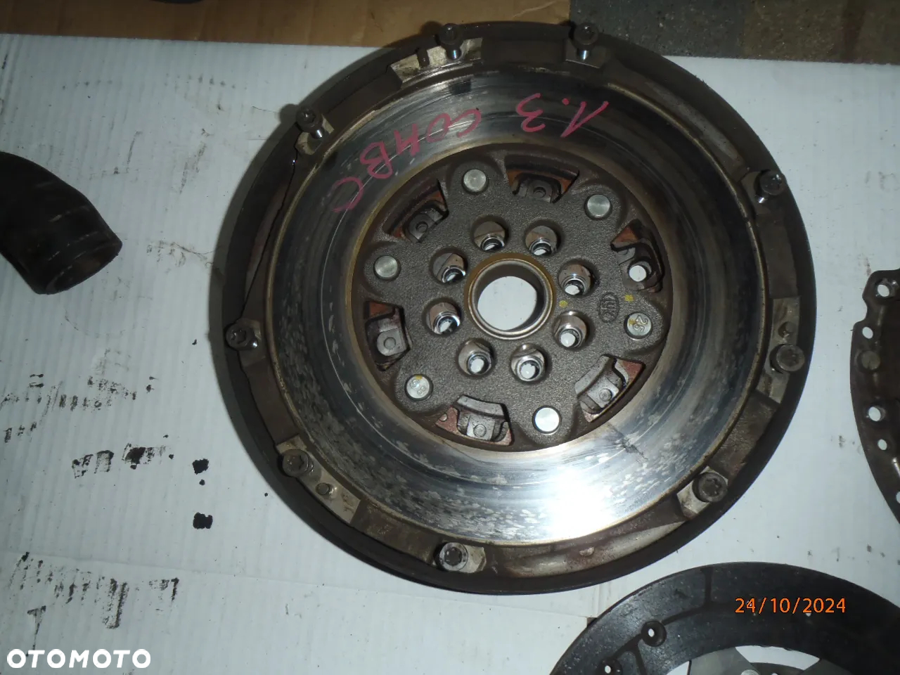 kolektor ssący alternator sprężarka sprzęgło docisk tarcza  dwumasa dwumas chłodniczka oleju opel corsa combo astra meriva 1.3 cdti - 39