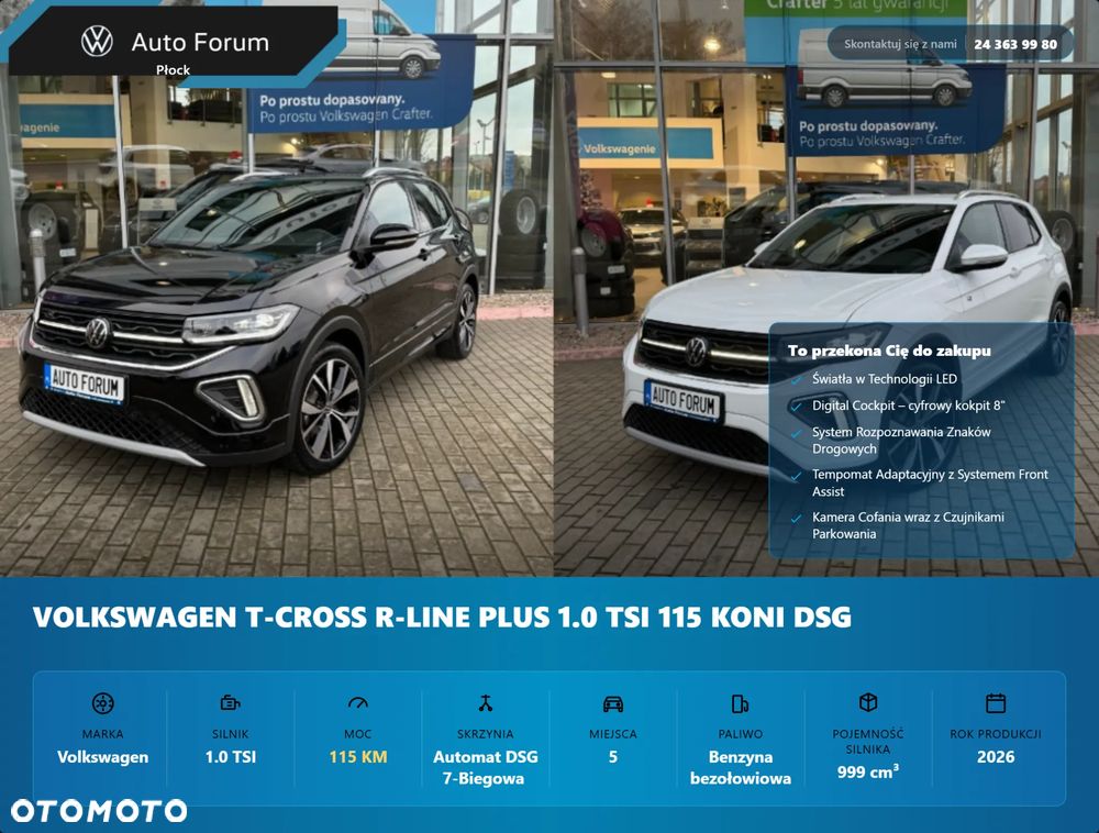 Volkswagen T-Cross 1.0 TSI R-Line DSG - 1