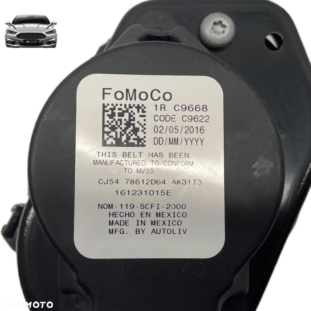 PAS BEZPIECZEŃSTWA PRAWY PRZÓD FORD ESCAPE MK3 CJ54-78612064-AK - 3