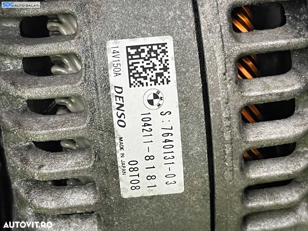 Alternator 150A BMW X1 F48 2.0 D 2014 - Prezent Cod 7640131 764013103 104211-8181 - 2