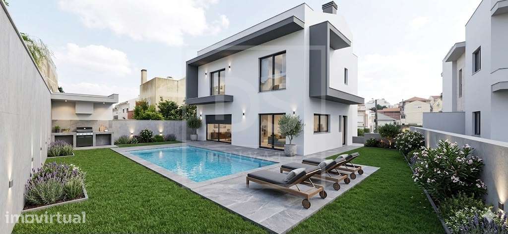 Moradia T4 com Piscina, Garagem 67 m² e Espaço Exterior – Santa Iria d - Grande imagem: 2/28