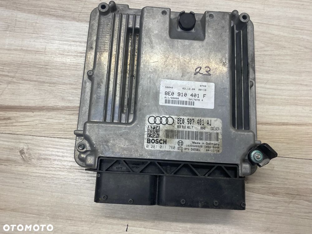 KOMPUTER STEROWNIK SILNIKA ECU AUDI A4 B7 8E0910401F - 1