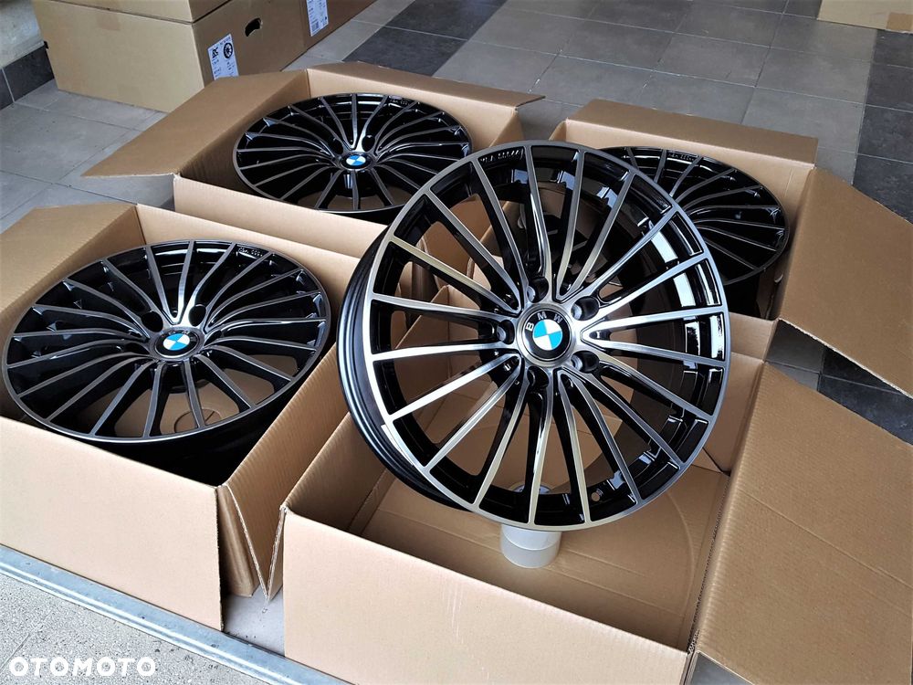 Alufelgi 18 BMW 5x120 3 5 X1 X3 F30 E90 E46 F20 E87 E83 F25 Czarne 428# - 2
