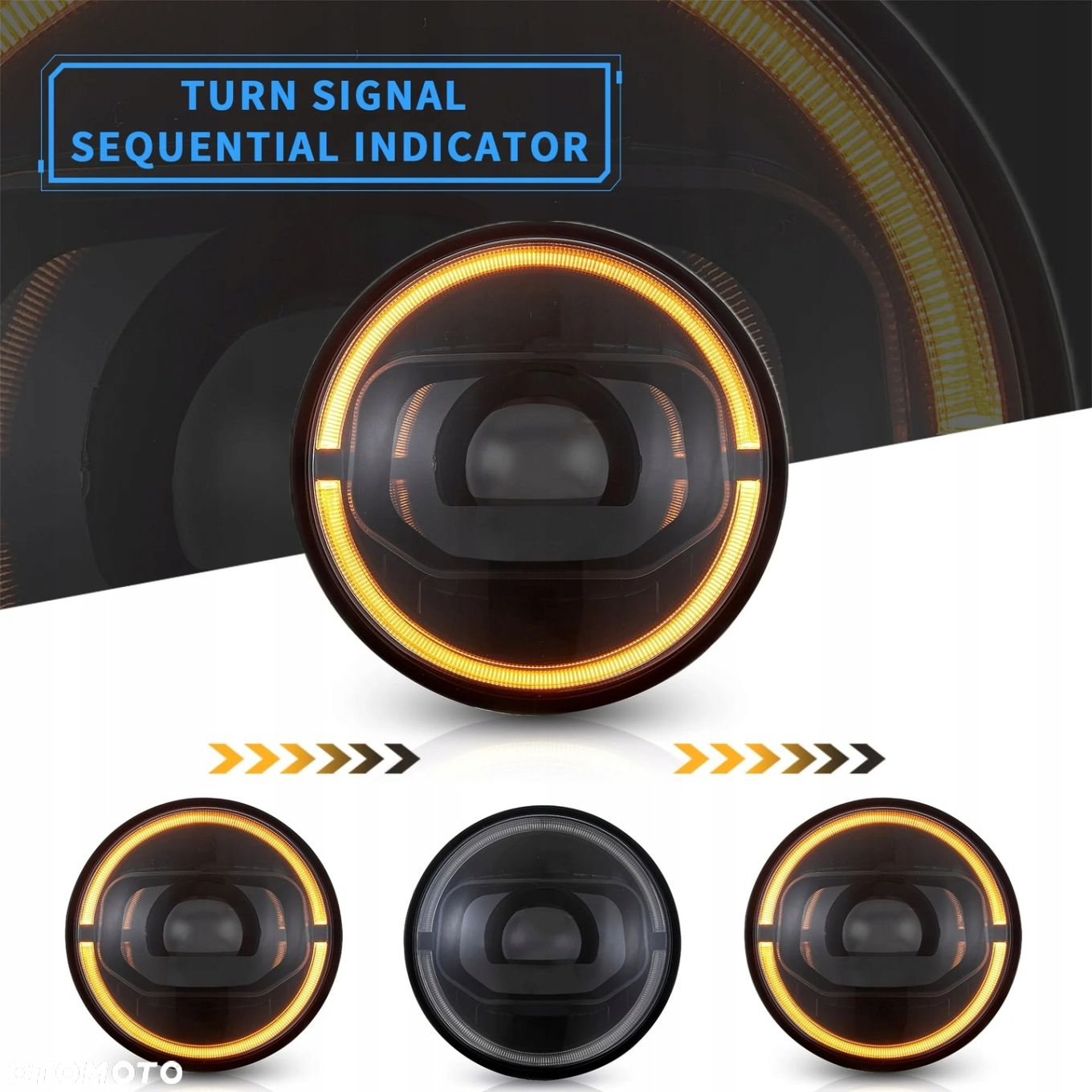 Reflektor Lampa kpl Vland Full Led Tuning Jeep Wrangler TJ JK 96-06-18 MX5 - 2