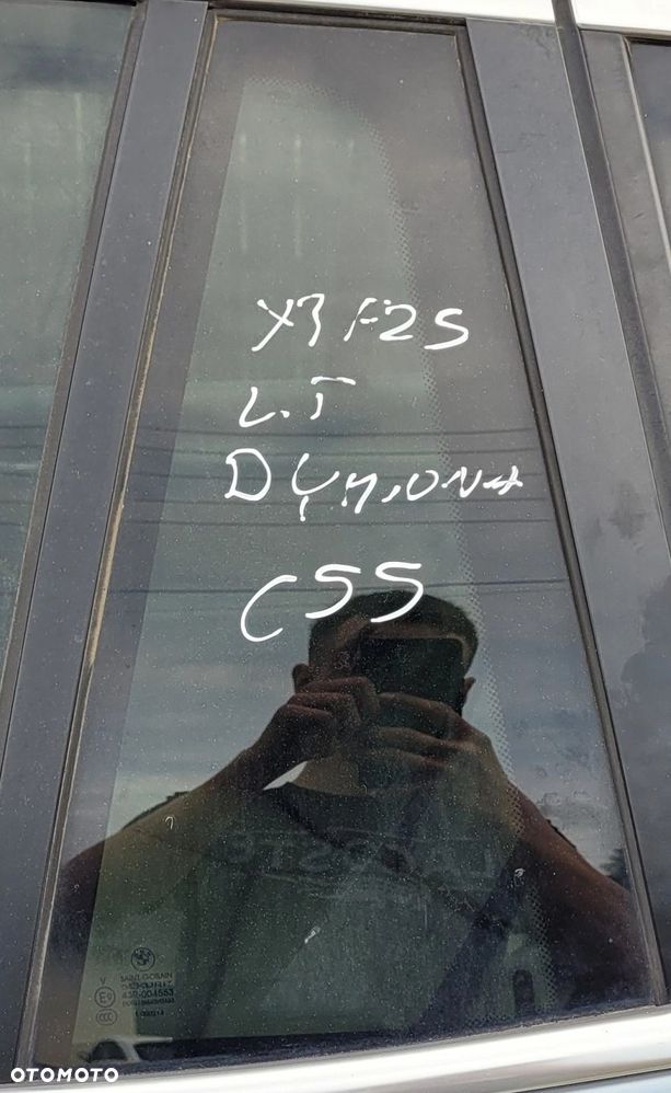 SZYBA DRZWI LEWY TYŁ WKLEJANA X3 F25 AS3 FABRYCZNIE DYMIONA - 1