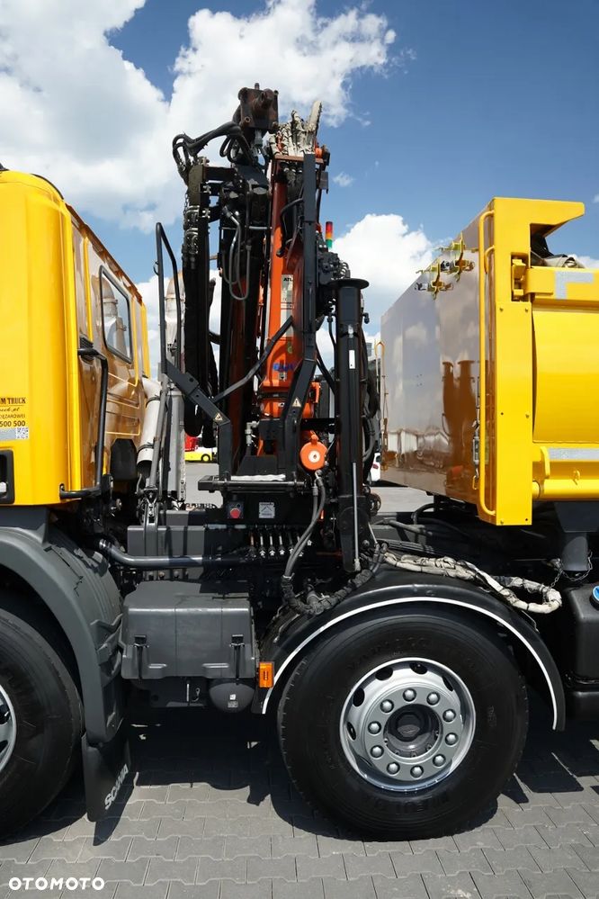 Scania P 410 / 8x4 / WYWROTKA - 6 M + HDS ATLAS 116.3  / ROTATOR / EURO 6 / - 26