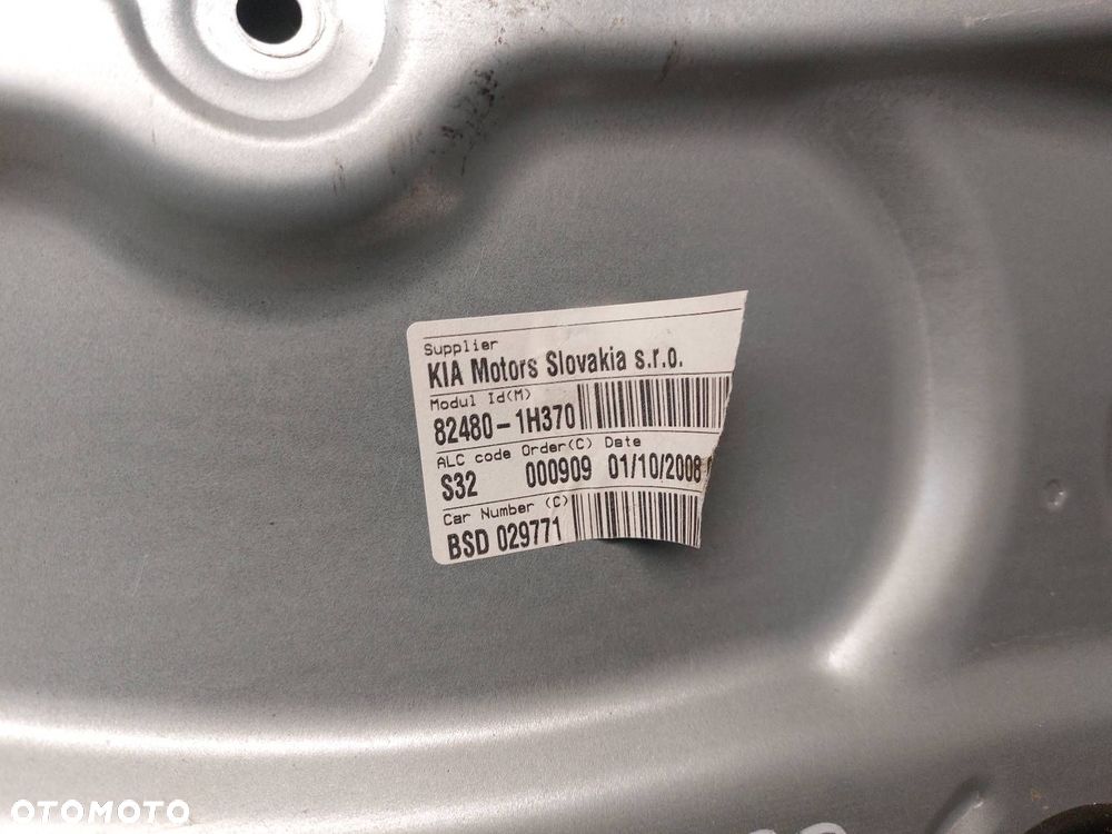 MECHANIZM SZYBY ELEKTRYCZNY PRAWY PRZÓD KIA PROCEED I 82480-1H370 - 2