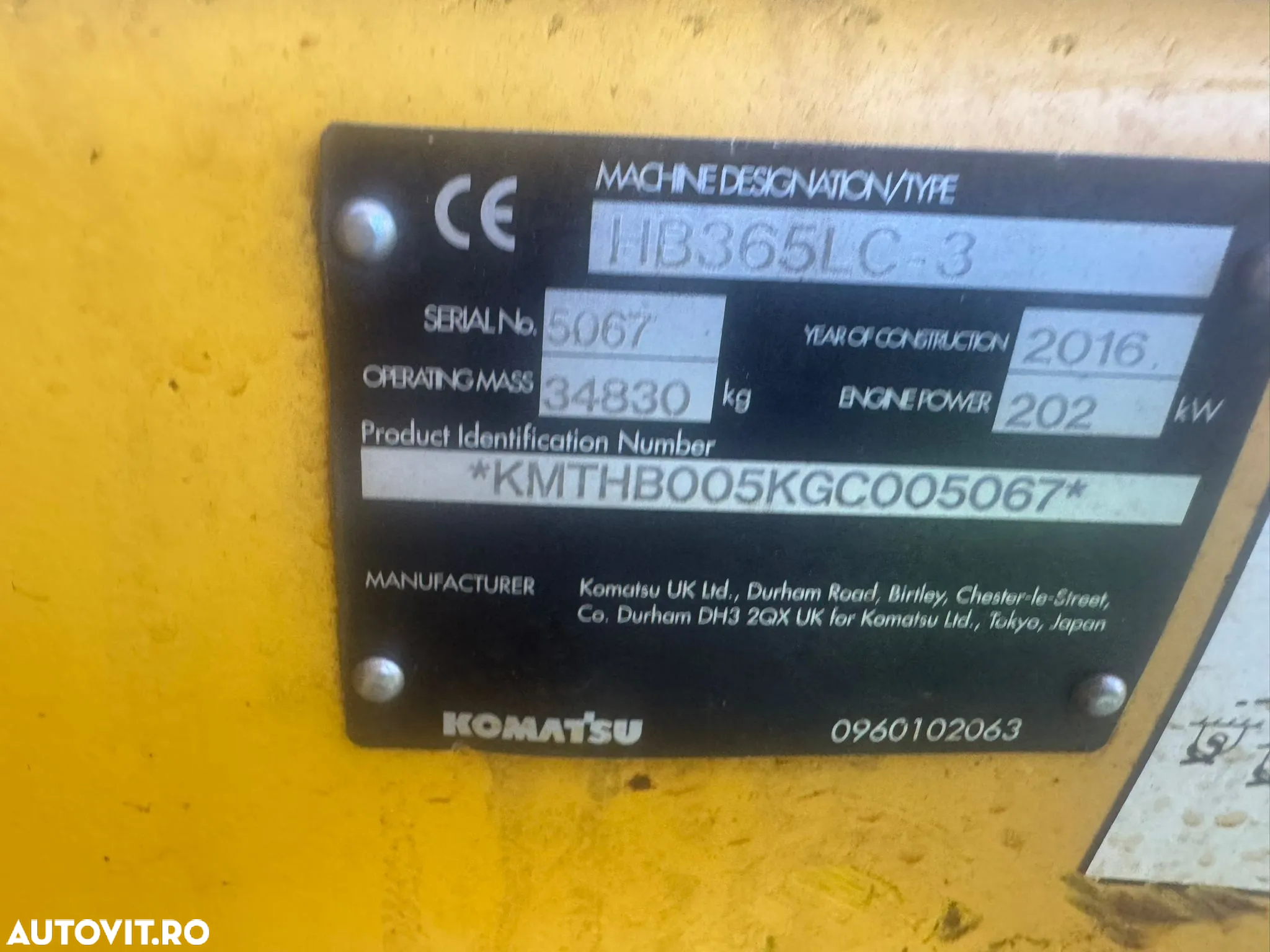 Komatsu PC 360 NLC Excavator pe șenile - 5