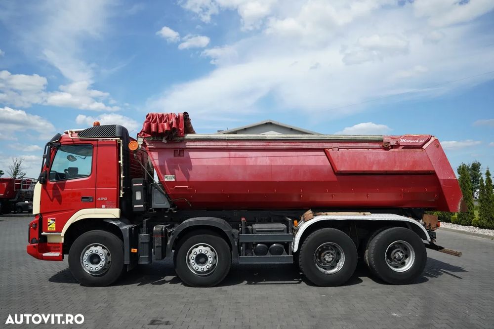 Volvo FMX 420 / 8x4 / BASCULATOR SPATE / CLAPETĂ HIDRAULICĂ / MANUALĂ / EURO 5 - 9