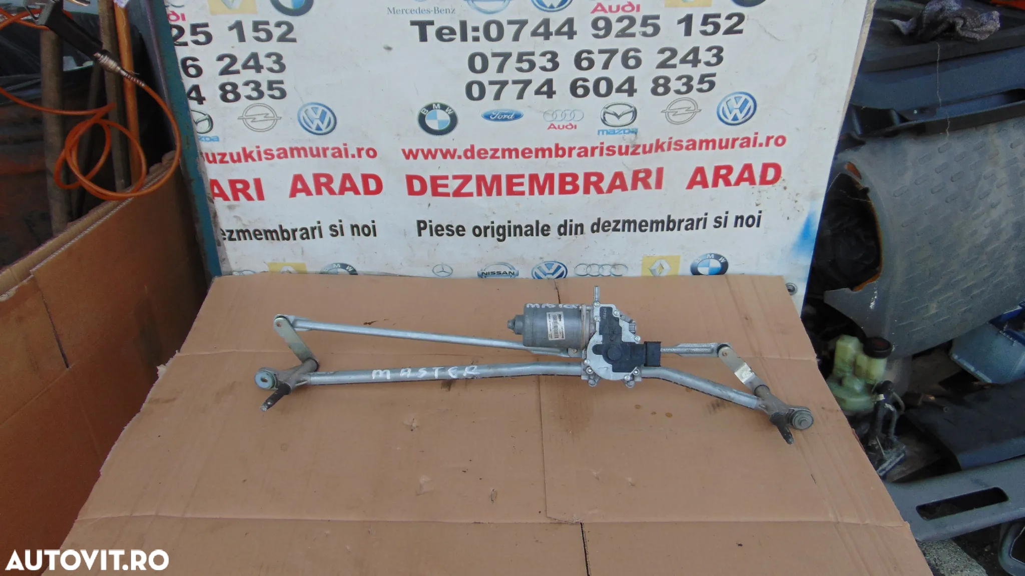 Motoras stergatoare Renault Master 2011-2024 Nissan NV400 Opel Movano ansamblu stergatoare dezmembrez - 2
